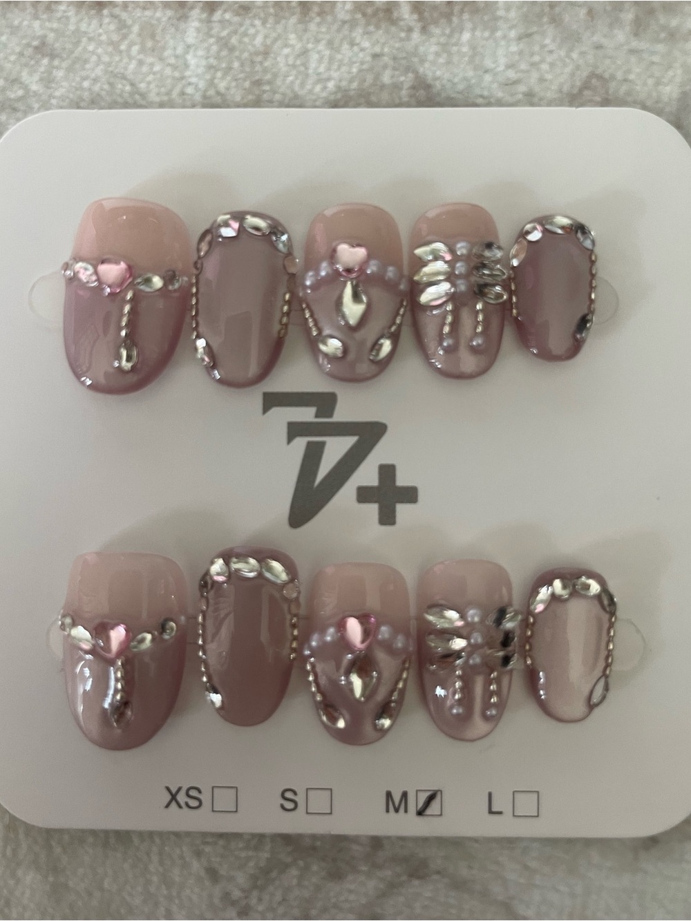 5 for $20! High Quality Press-On Nails in size medium